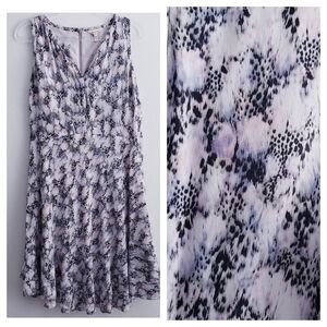 Rebecca Taylor Mini Leopard Lined Sleeveless Dress